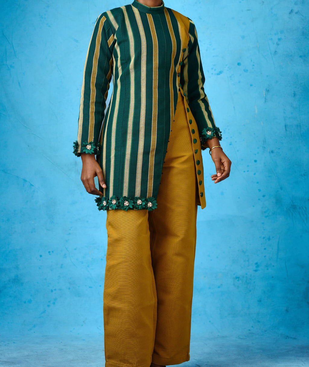 Iyin green suit set